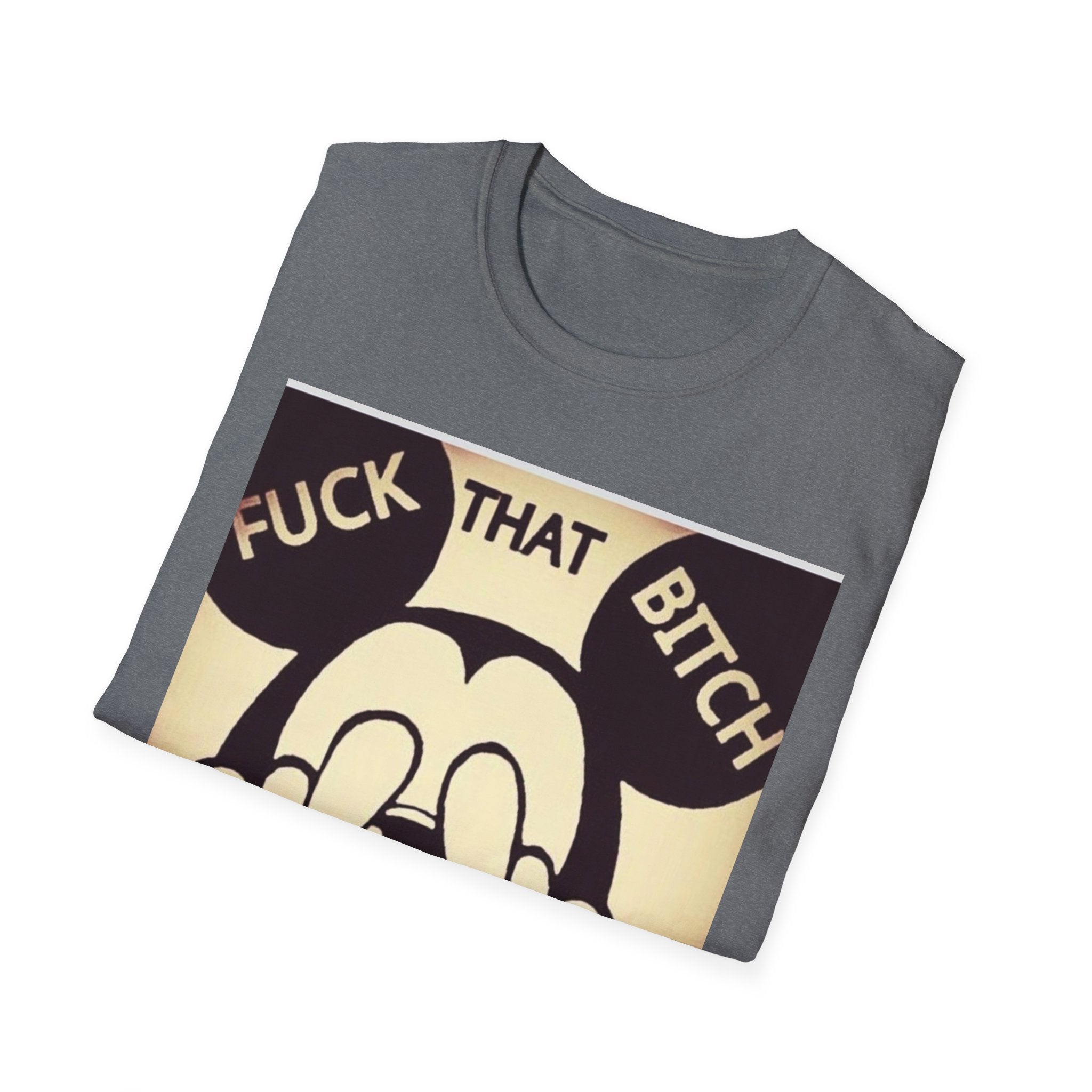 Edgy Mickey Middle Finger T-Shirt — Graphic Protest Tee