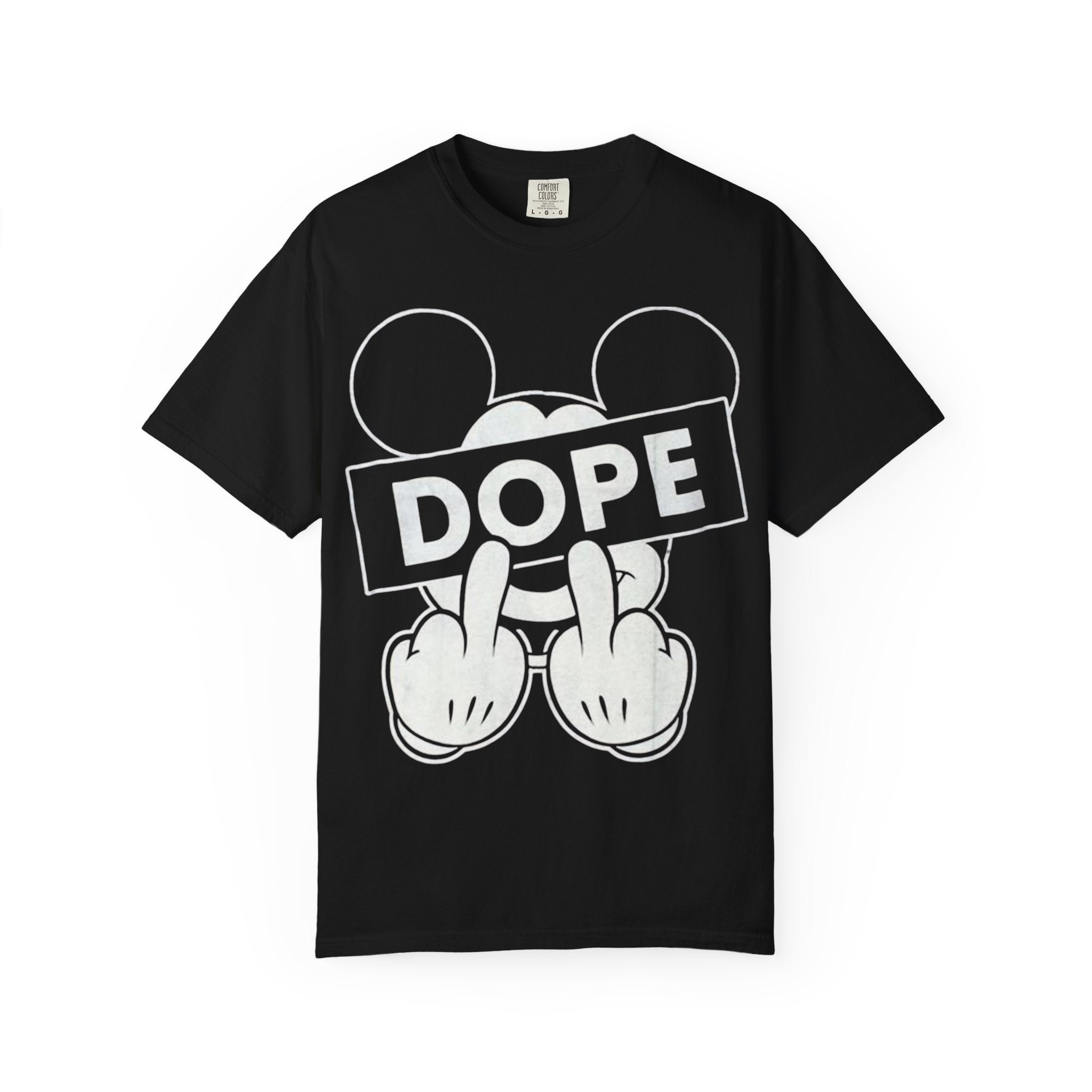 Mickey Middle Finger Graphic T-Shirt — Dope Retro Streetwear Tee