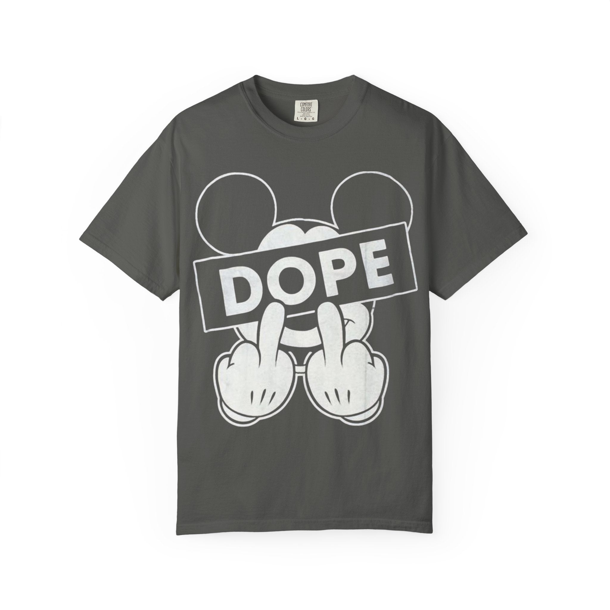 Mickey Middle Finger Graphic T-Shirt — Dope Retro Streetwear Tee