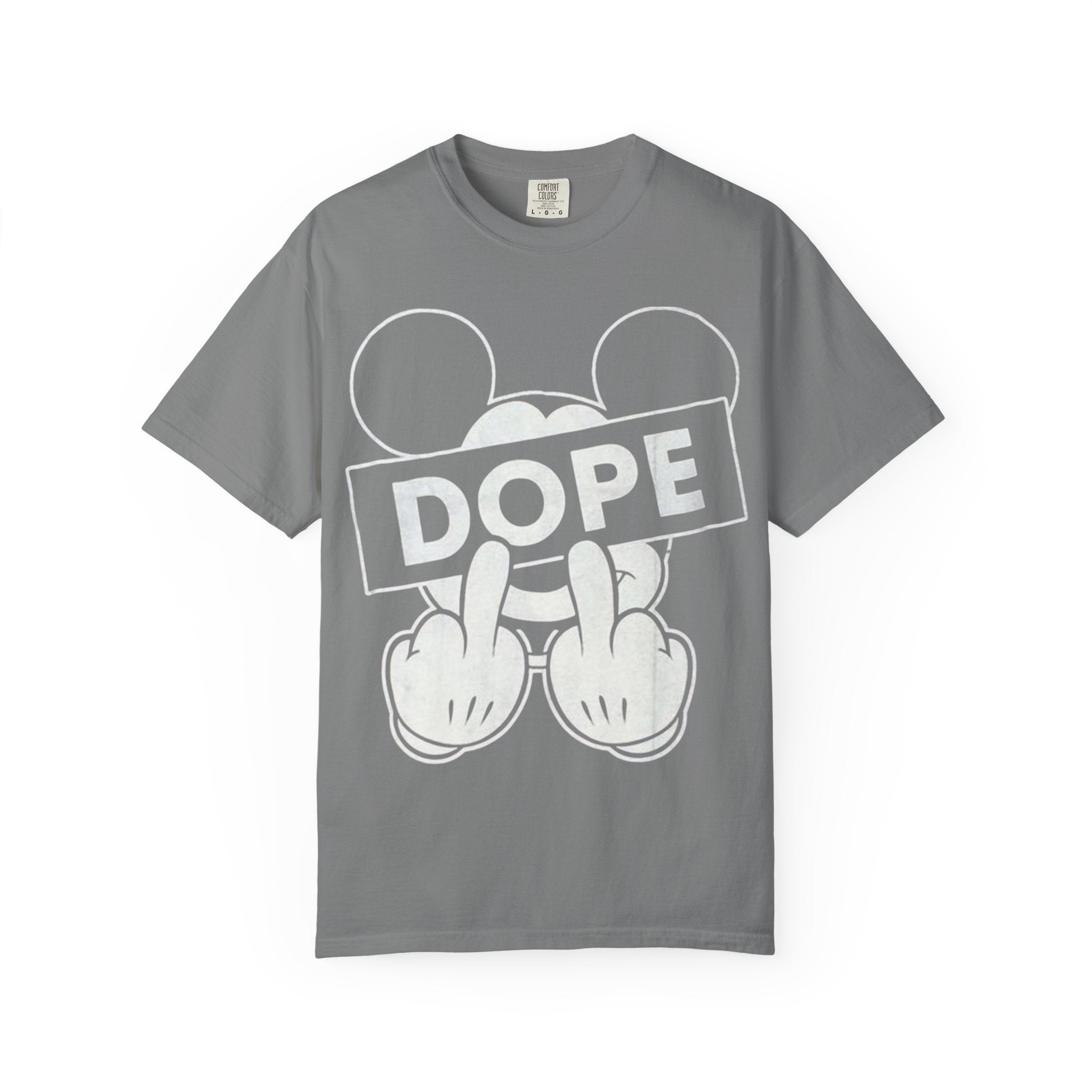 Mickey Middle Finger Graphic T-Shirt — Dope Retro Streetwear Tee