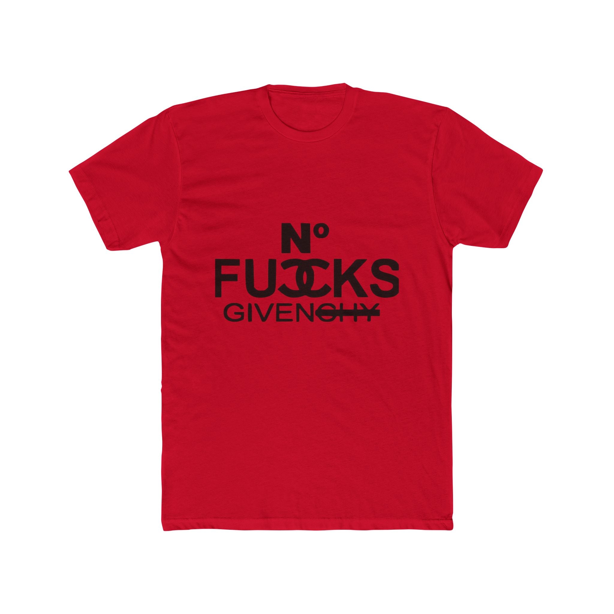 No Fucks Given Tee — Bold Graphic Cotton Crew Shirt
