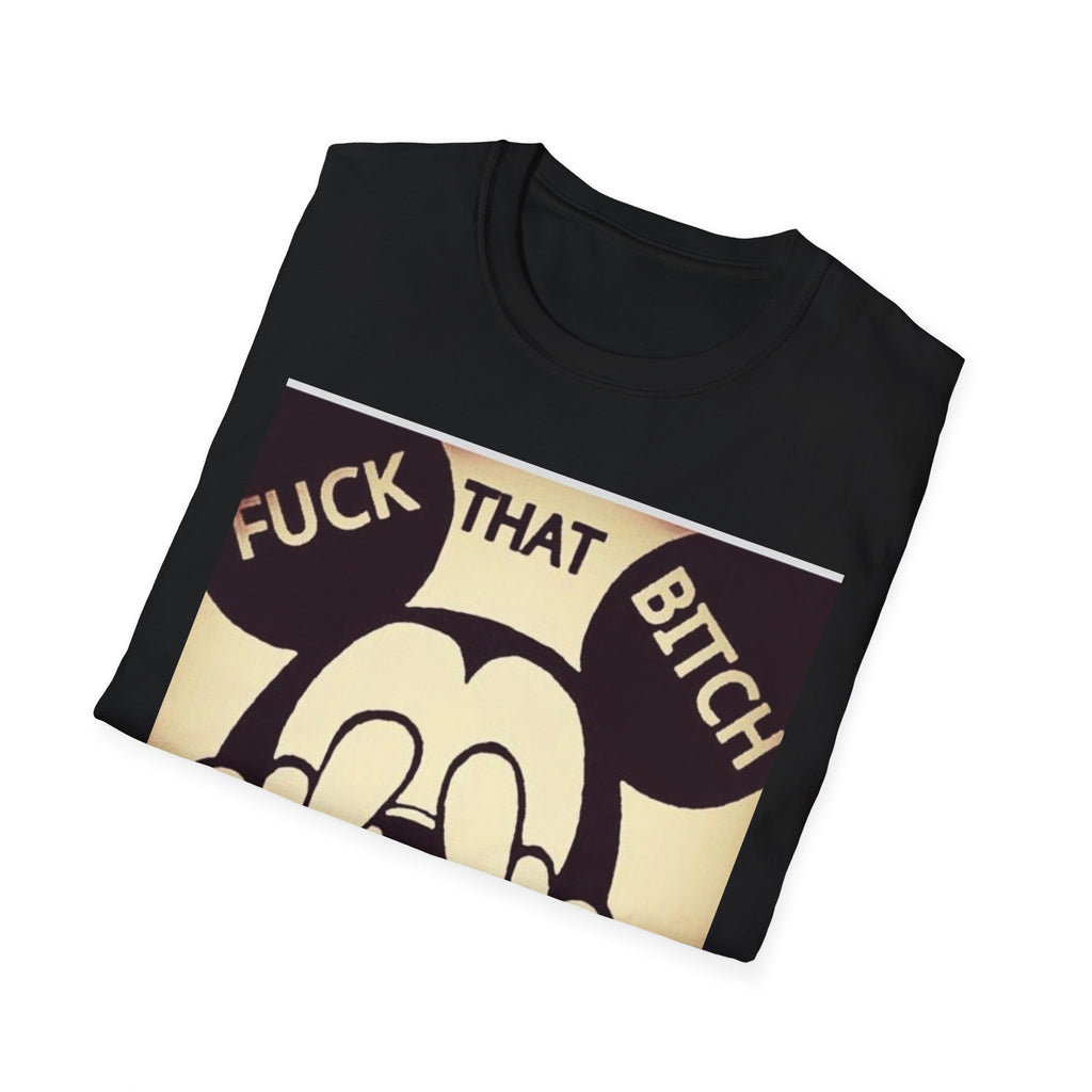 Edgy Mickey Middle Finger T-Shirt — Graphic Protest Tee