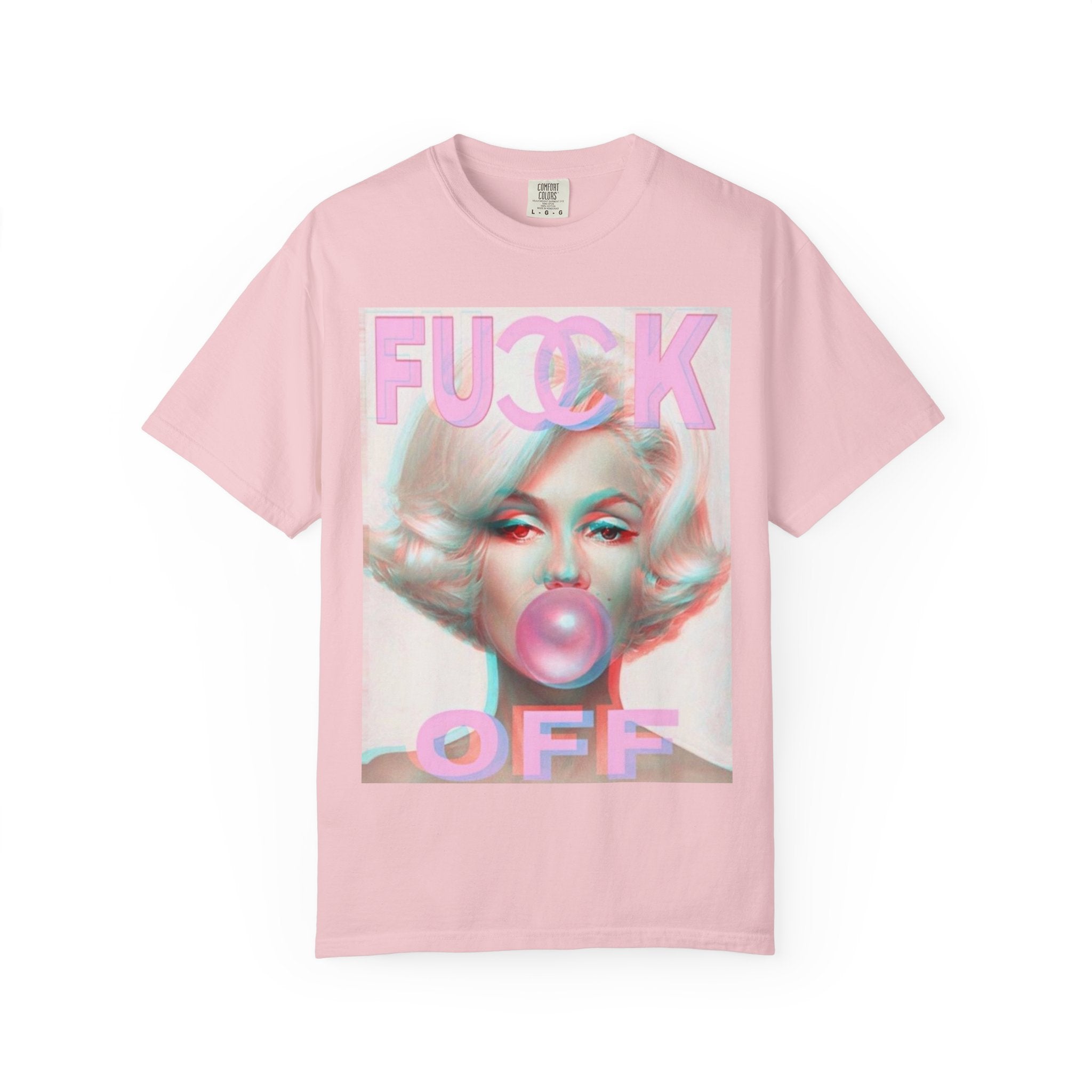 F**K OFF MARYLIN MONROE T-shirt | Retro Glam Bubblegum Graphic