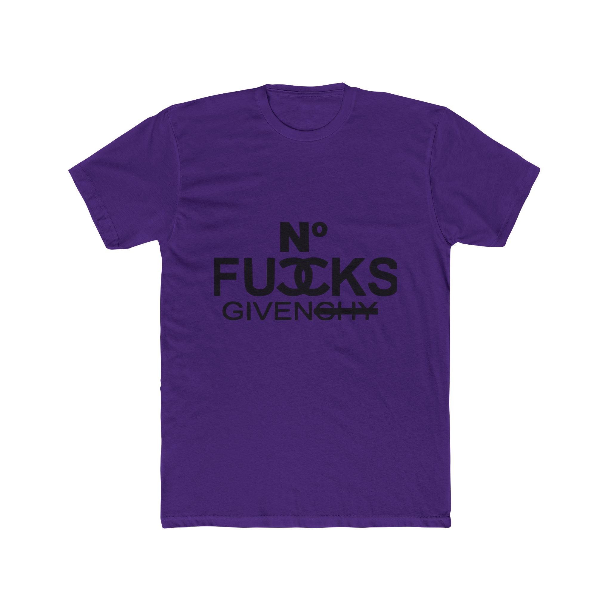 No Fucks Given Tee — Bold Graphic Cotton Crew Shirt