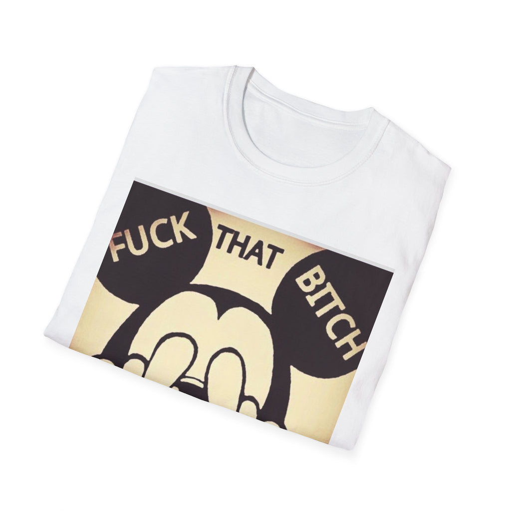 Edgy Mickey Middle Finger T-Shirt — Graphic Protest Tee