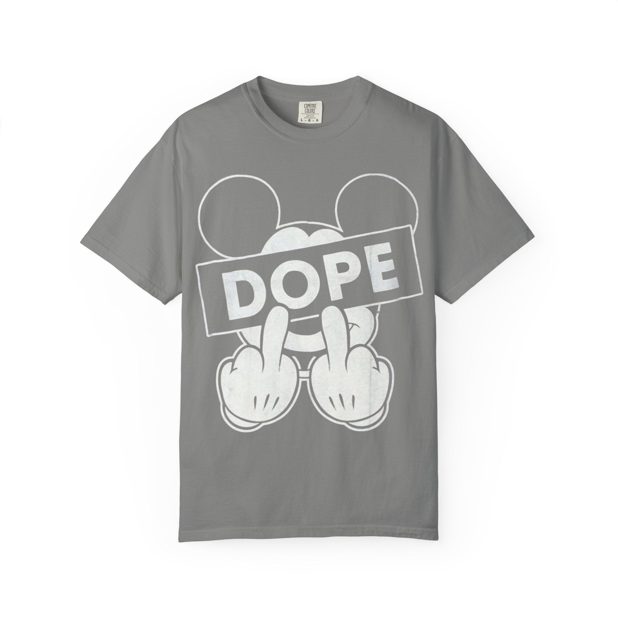 Mickey Middle Finger Graphic T-Shirt — Dope Retro Streetwear Tee