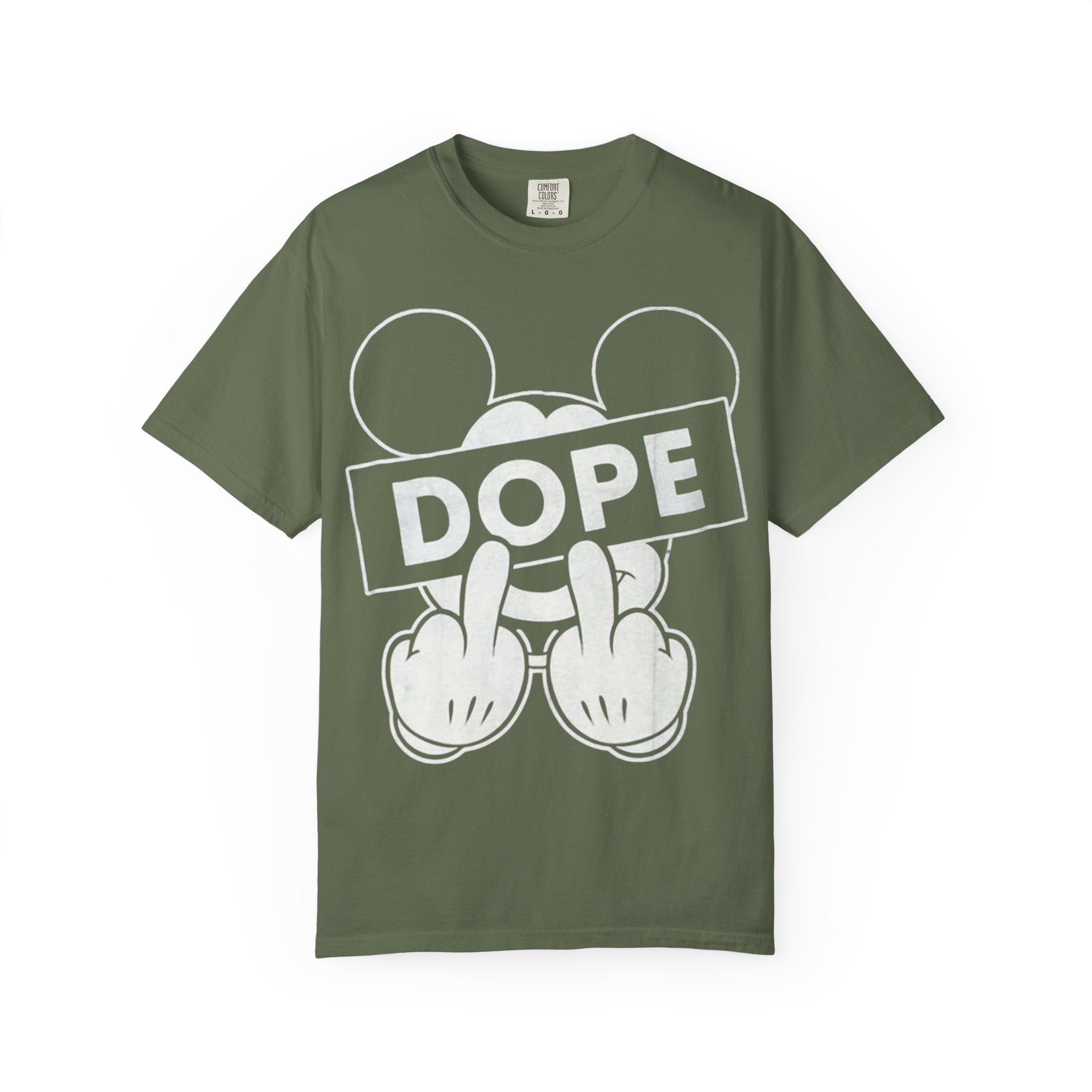 Mickey Middle Finger Graphic T-Shirt — Dope Retro Streetwear Tee