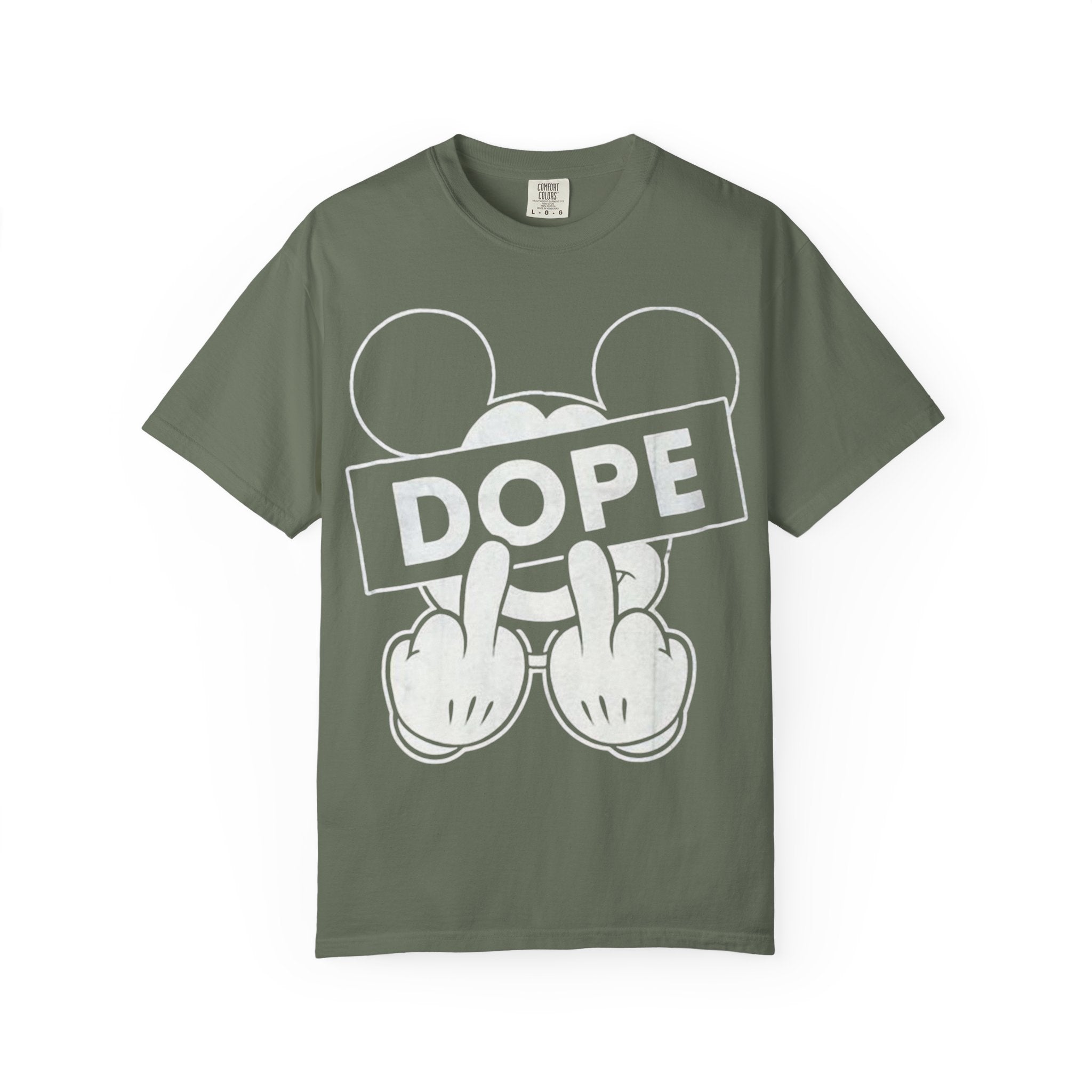 Mickey Middle Finger Graphic T-Shirt — Dope Retro Streetwear Tee