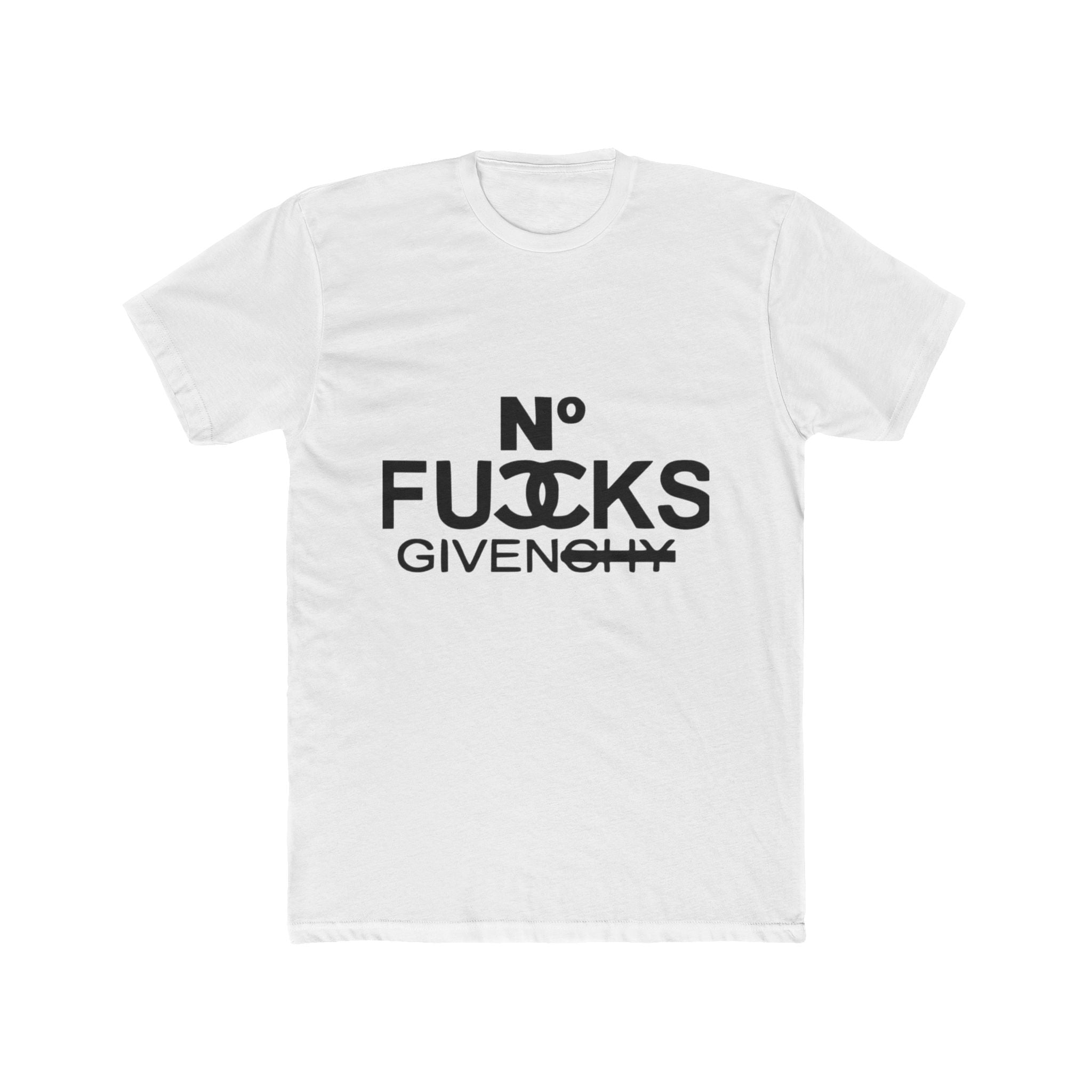 No Fucks Given Tee — Bold Graphic Cotton Crew Shirt