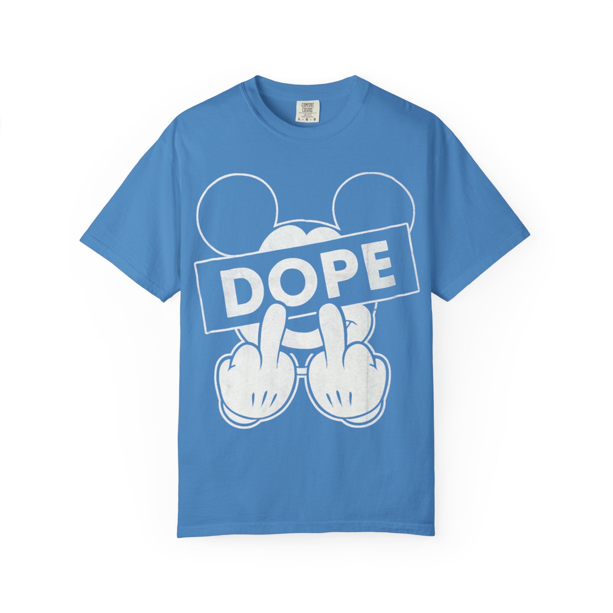 Mickey Middle Finger Graphic T-Shirt — Dope Retro Streetwear Tee