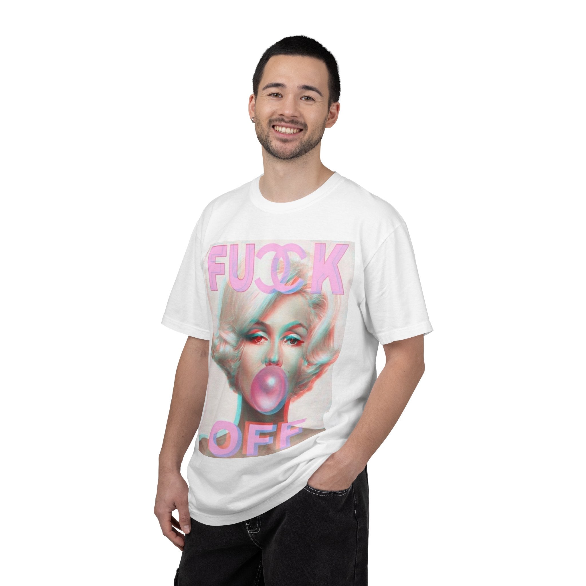 F**K OFF MARYLIN MONROE T-shirt | Retro Glam Bubblegum Graphic